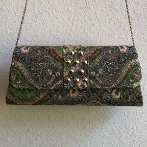 Clutch over the shoulder bag